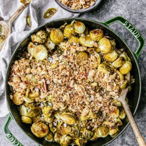 Brussels Sprouts with Bacon Crumble