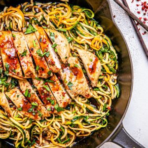 Soy Honey Chicken Zoodles-4