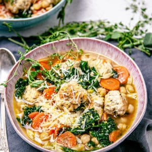 Italian Meatball Kale Soup-039