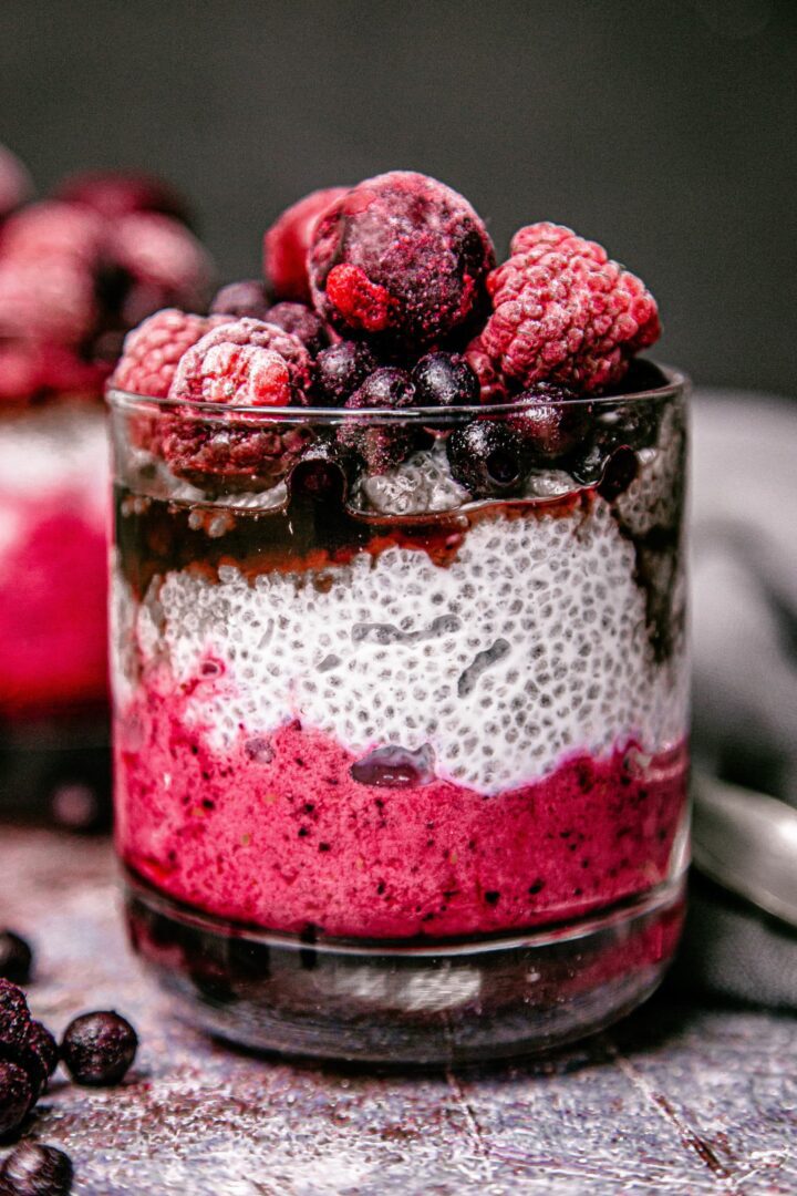 Coconut Chia Berry Pudding - The Bitery