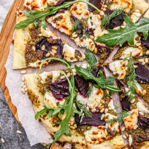 Roasted Beetroot and Goat's Cheese Pizza