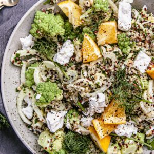 Grüner Quinoa-Orangen-Salat