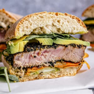 Sesame Yellowfin Tuna Sandwich