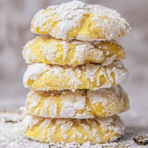 Lemon Butter Crinkle Cookies