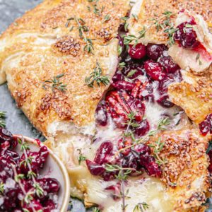 Pastry Baked Cranberry Camembert