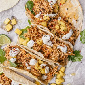Pulled Butter Chicken Tacos